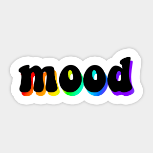 mood - rainbow shadows Sticker